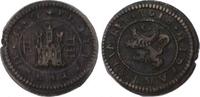 Spanien-Königreich 4 Maravedis Felipe III. 1598-1621. -