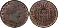 Spanien-Königreich 10 Centimos Isabel II. 1833-1868. -
