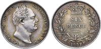 Großbritannien 6 Pence William IV. 1830-1837. -
