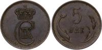 Dänemark 5 Öre 1 Christian IX. 1863-1906. -