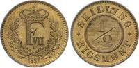 Dänemark 1/2 Skilling Rigsmont Frederik VII. 1848-1863. -