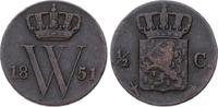 Niederlande-Königreich 1/2 Cent Willem III. 1849-1890. -