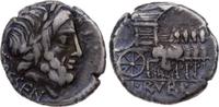 Republik Denar L. Rubrius Dossenus 87 v. Chr.. -