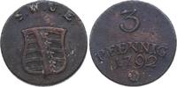 Sachsen-Weimar-Eisenach 3 Pfennig Carl August 1775-1828. -