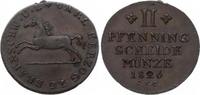 Braunschweig-Wolfenbüttel 2 Pfennig Karl 1815-1830. -