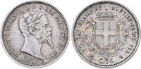 Italien-Sardinien 50 Centesimi Vittorio Emanuele II. 1849-1878. -