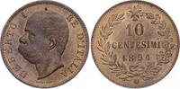 Italien-Königreich 10 Centesimi Umberto I. 1878-1900. -