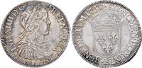 Frankreich 1/2 Écu à la mèche longue 165 Louis XIV. 1643-1715. -