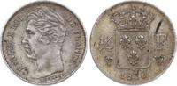 Frankreich 1/4 Franc Charles X. 1824-1830. -