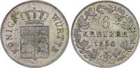 Württemberg 6 Kreuzer Wilhelm I. 1816-1864. -