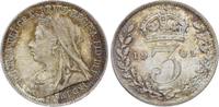 Großbritannien Threepence Victoria 1837-1901. -