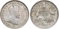 Australien Threepence Edward VII. 1901-1910. -