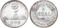 Guatemala 1/4 Real Republik seit 1839. -