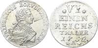 Brandenburg-Preußen 1/6 Taler Friedrich II. 1740-1786. -