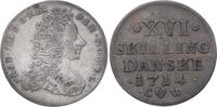 Dänemark 16 Skilling Frederik IV. 1699-1730. -