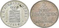 Sachsen-Albertinische Linie 2 Neugroschen Johann 1854-1873. -