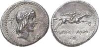 Republik Denar L. Calpurnius Piso Frugi 90 v. Chr.. -