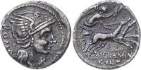 Republik Denar 109/ L. Flaminius Chilo 109-108 v. Chr.. -