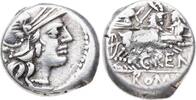 Republik Denar C. Renius 138 v. Chr.. -