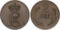 Dänemark 2 Öre 1 Christian IX. 1863-1906. -