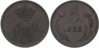 Dänemark 5 Öre 1 Christian IX. 1863-1906. -