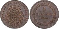Italien-Kirchenstaat / Vatikan 5 Baiocchi Pio IX. 1846-1878. -