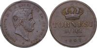 Italien-Neapel und Sizilien 10 Tornesi Ferdinand II. 1830-1859. -