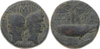 Kaiserzeit Dupondius Augustus 27 v. Chr. -14 n. Chr., Provinzialprägung. -