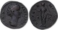 Kaiserzeit Dupondius Antoninus Pius für Faustina maior gestorben 141. -