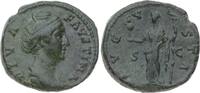 Kaiserzeit Dupondius Antoninus Pius für Faustina maior gestorben 141. -