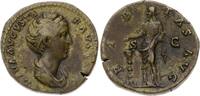Kaiserzeit Dupondius Antoninus Pius für Faustina maior gestorben 141. -