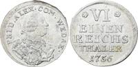 Wied-Neuwied 1/6 Taler Johann Friedrich Alexander 1737-1791. -