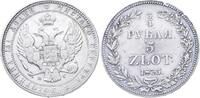 Polen 3/4 Rubel (5 Zlotych) Nikolaus I. von Russland 1825-1855. -