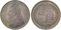 Großbritannien Sixpence Victoria 1837-1901. -