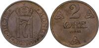 Norwegen 2 Öre 1 Haakon VII. 1905-1957. -