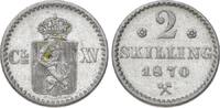 Norwegen 2 Skilling Carl XV. 1859-1872. -