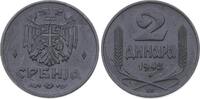 Jugoslawien-Serbien 2 Dinara Petar II. 1934-1945. -