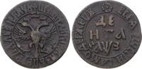 Russland Cu 1/2 Kopeke (Denga) Peter I. der Große 1689-1725. -