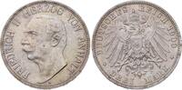 Anhalt 3 Mark Friedrich II. 1904-1918. -