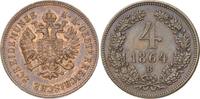 Römisch Deutsches Reich 4 Kreuzer Franz Joseph I. 1848-1916. -