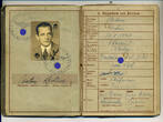 Drittes Reich 1942/45 Wehrpass 1./L.Sch.Ers. u. Ausb.Btl. 50 Taber (Böhmen) gebraucht