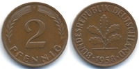 BRD 2 Pfennig Kupfer -