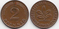 BRD 2 Pfennig Kupfer -