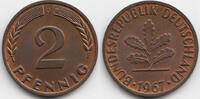 BRD 2 Pfennig Kupfer -