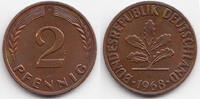 BRD 2 Pfennig Stahl/kupferplattiert -