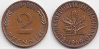 BRD 2 Pfennig Stahl/kupferplattiert -