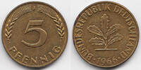 BRD 5 Pfennig Stahl/tombakplattiert -