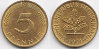 BRD 5 Pfennig Stahl/tombakplattiert -
