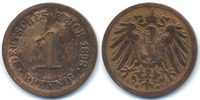 Kaiserreich 1 Pfennig großer Adler - Kupfer -