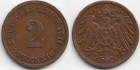 Kaiserreich 2 Pfennig großer Adler - Kupfer -